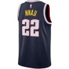 NBA Mænd Trøje Denver Nuggets Zeke Nnaji 22 2022-23 Nike Icon Edition Navy Swingman